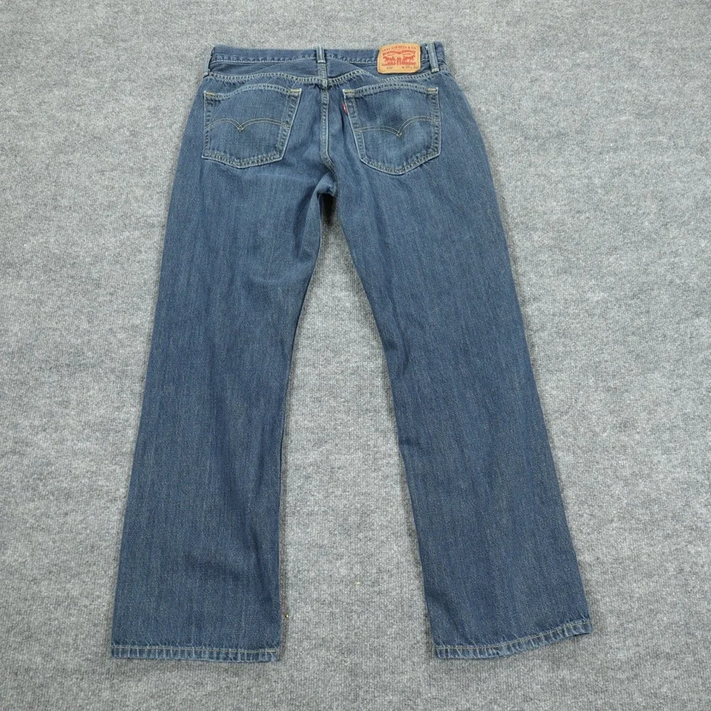 Levi's 559 Jeans Mens 36x34 Blue Relaxed Straight Leg Medium Wash Denim